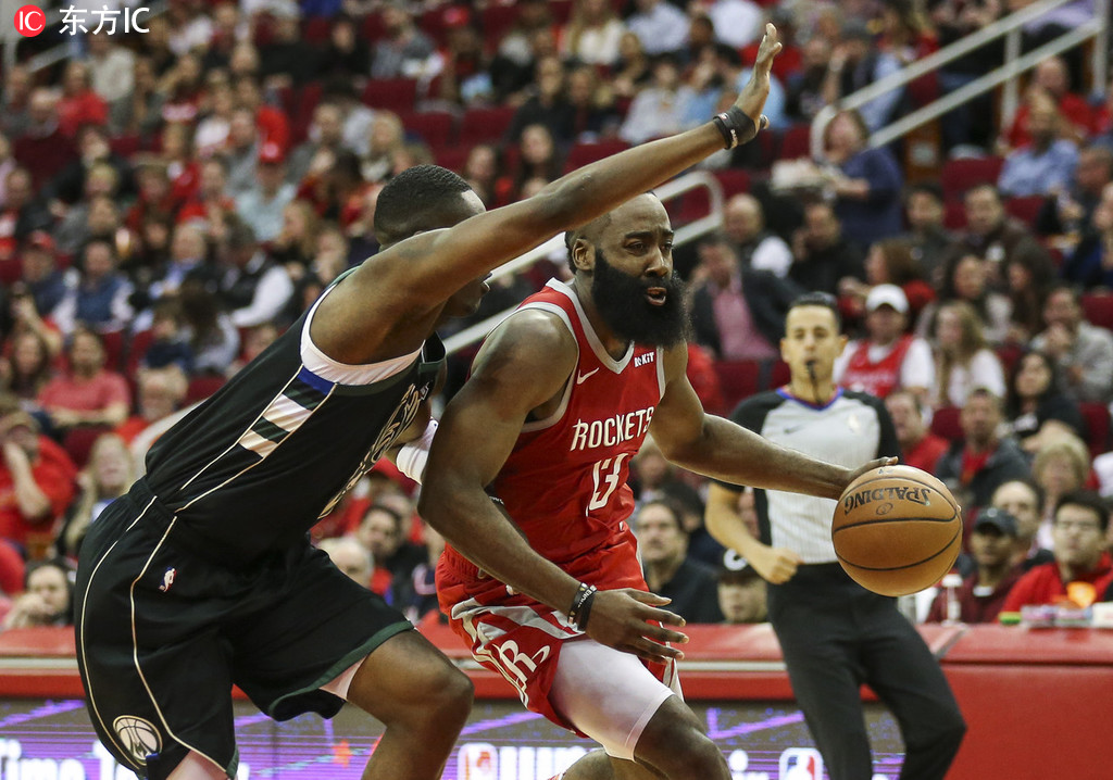 关于火箭惨败雄鹿！哈登复出砍下分难救主的信息